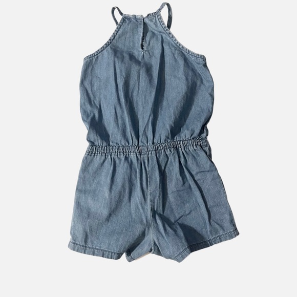 The Children’s Place Soft Denim Shorts Romper With Bottom Snaps Children’s Sz 3T - Picture 2 of 14